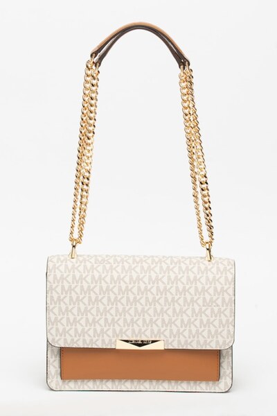 Michael Kors , Shoulder Bag with Logo Pattern Jade, Dusty White/Brown