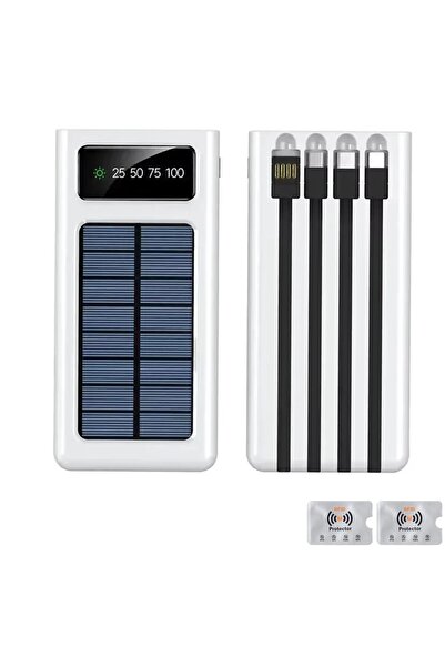 UnderShop External Battery with Solar Panel, Power Bank 20000mAh