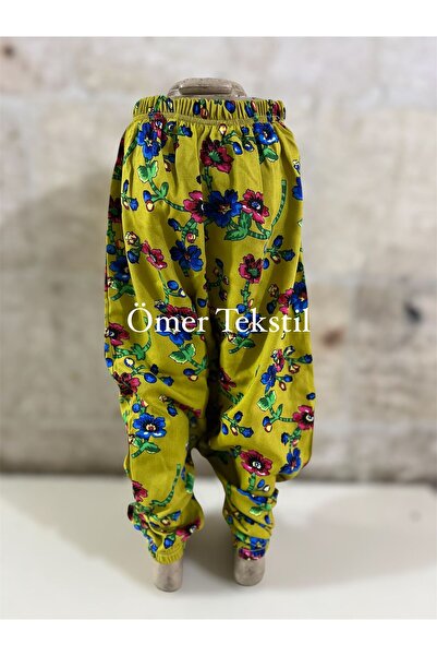 MODA Çiçek Desenli Kız Çocuk Şalvarı