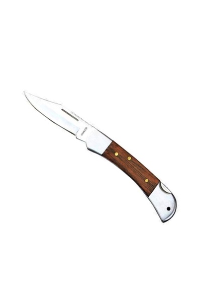 SGTT Camping and hiking knife, wooden handle, foldable, 130/225 mm