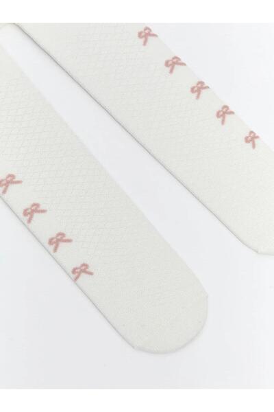 LC Waikiki LCW Baskılı Kız Bebek Külotlu Çorap 2'li (W5)