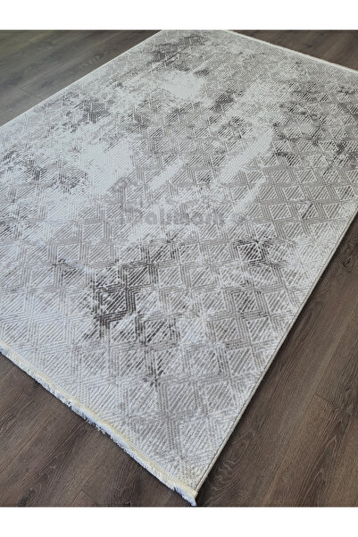 Dinarsu Halımark Anka 77314-095| Beyaz Gri Akrilik Halı| Salon Mutfak Yatak O...