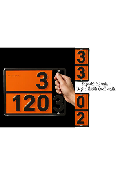 Badem10 Metal 40X30 cm Buckle Sheet (1 Piece) 33-1203 and 30-1202 Dangerous Goods with Interchangeable Figures