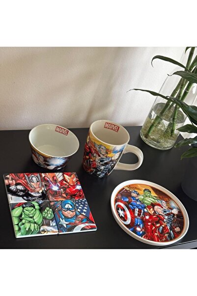 EGAN Marvel Spider-Man & Avengers Side Plate 20cm - New Bone China Dessert Plate – Microwave & Dis