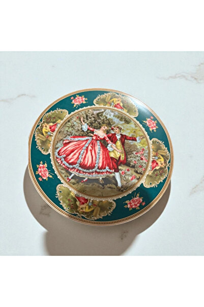 Zuccara Maison 6’lı Romantik Dans Desenli İthal Fine Porcelain Pasta Tabağı (...