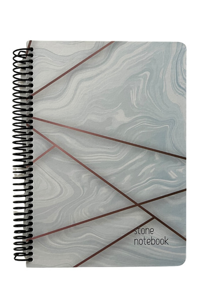 TREND16 Stone Hard Cover Spiral 17X24 Checkered 96Yp Notebook