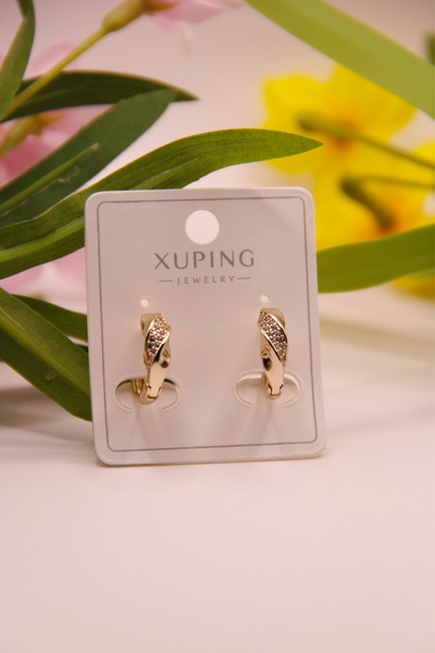 assa accessories Xupi̇ng 316L Steel Gold Plated Earrings Stainless – Tarnish and Water Resistant
