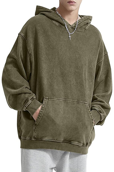 OEM Hanorac ușor, lejer, verde vintage, M