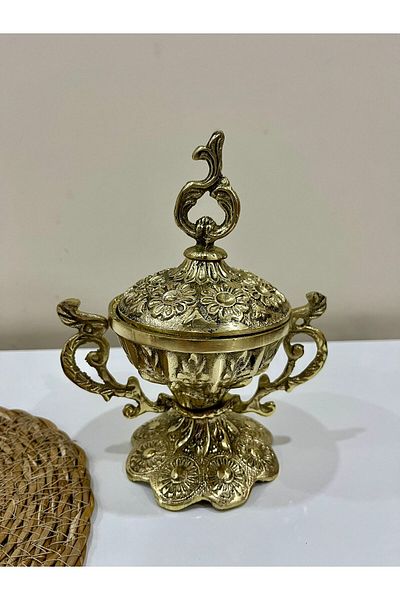 hediye Brass Casting Sugar Bowl Presentation Home Decoration Kitchen Decoration Delights Bowl Engagement