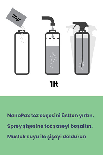 NanoPax KLORSUZ ÇAMAŞIR SUYU TOZ TEMİZLİK SAŞESİ (12 adet X 25gr)
