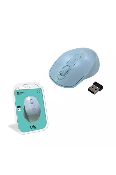 Trio TR2410 Kablosuz Mouse 2.4GHz Wireless 1600 DP Sessiz Tıklama USB Nano Alıcılı