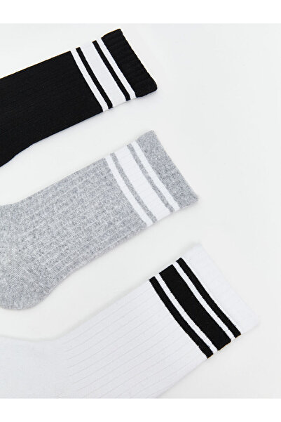 LC Waikiki Sparkling Selections from Shining Store |   Striped Men's Socks 3-Pack