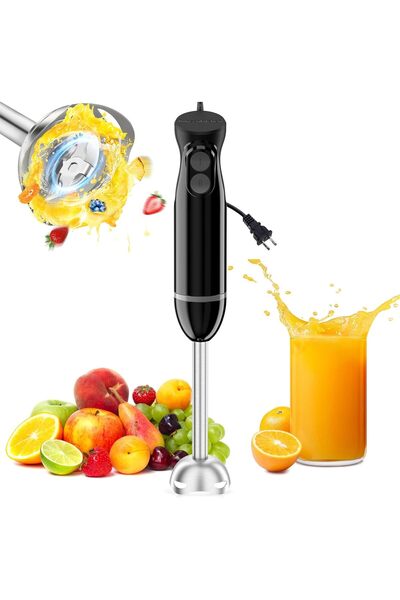 DLC خلاط يدوي مع كوب وشفرات من الفولاذ المقاوم للصدأ