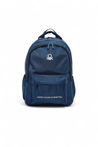 Benetton Navy Blue Unisex School Backpack 20969
