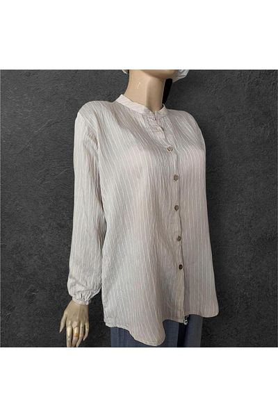 RENAR Large Size Iron-Free Fabric Linen Mother Shirt