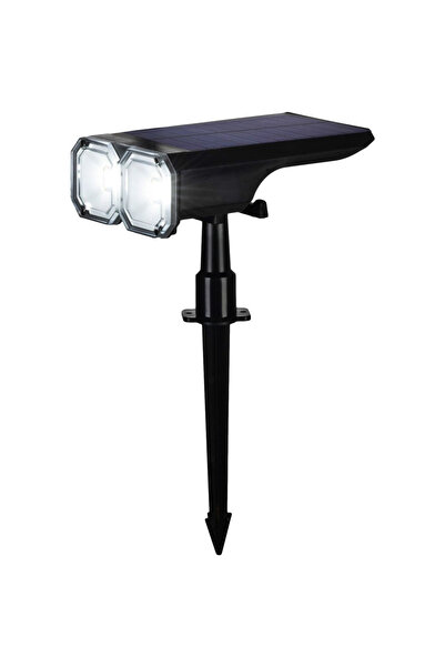 SGTT Lampă solară cu 18 LED-uri, 16x10x27 cm, montare pe sol, reglabilă la 12...