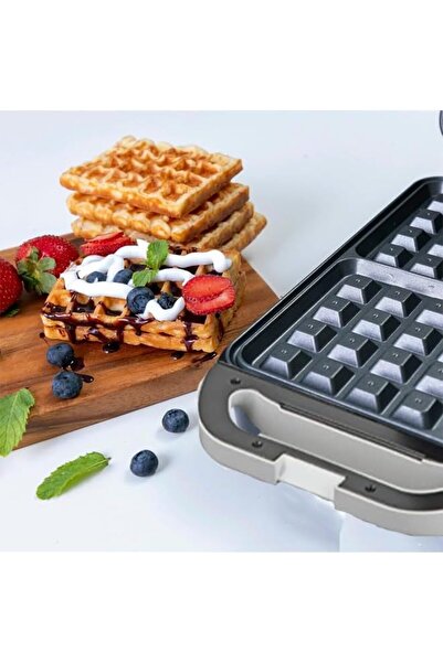 Biki Electric Waffle Maker with 4 Grids Split Head Non-Stick Waffle Maker Panini Pressure Grill