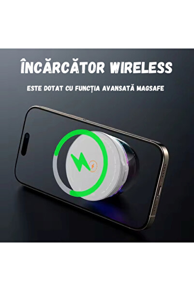 OEM Portable speaker, 15w wireless charger, Bluetooth, 5H battery life, RGB, MagSafe, phone holder