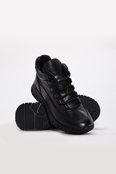 Ayakkabıhane Cizme sport negre pentru femei din piele naturală de calitate AH...