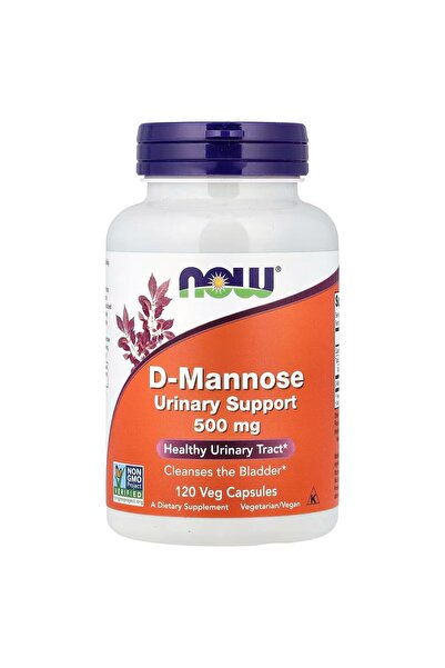 Now Foods D-mannose urinary support 500 mg 120 capsules