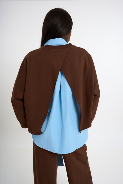 HANIQA Асиметрична блуза | ü25138 | Без риза