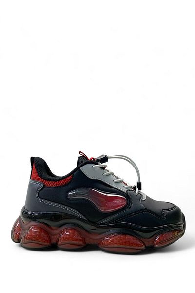 pepino 2054 Orthopedic Unisex Kids Black/Red Comfortable Sneaker
