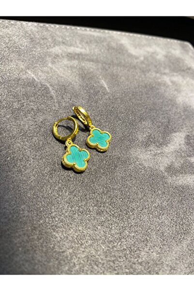 MAHMUT ÇİÇEK KUYUMCULUK Yeşil van cleef küpe