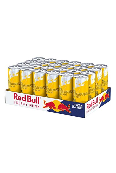 Red Bull مشروب طاقة استوائي، ٢٤ عبوة × ٢٥٠ مل، حلال