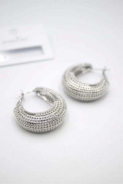 No8 Home Filigree Hoop Earrings - Silver
