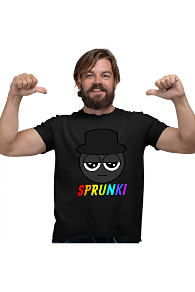 OEM Tricou Barbati Sprunki Black Music