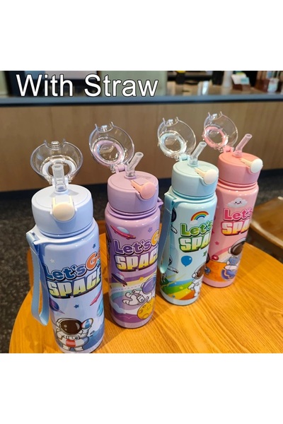 MUBX Astronaut 700ml Water Bottle Water Bottle Water Bottle Bpa Free Water Bottle (with Sticker Gift)