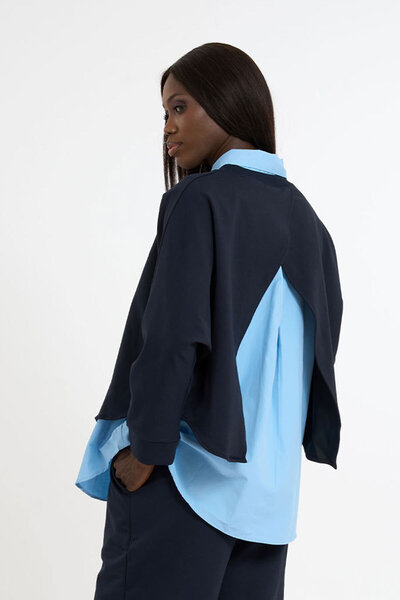 HANIQA Asymmetric Cut Sweatshirt |   U25138 |   Shirt Not Included