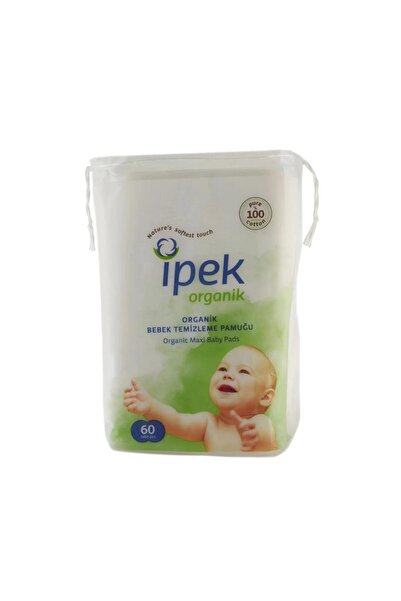 İpek Organik Bebek Temizleme Pamuğu 60 Adet