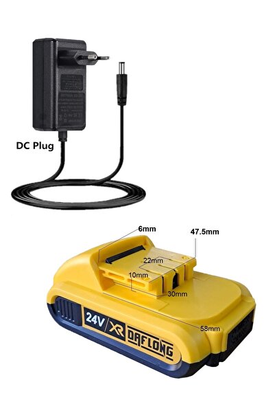 Depolife Şarlı Matkap Yedek Akü 12v Batarya ve şarj Adaptör cihazı 2li set Ma...
