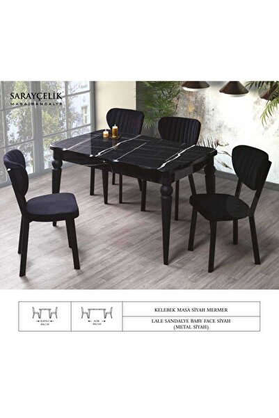 Ege Mobilya Hayglass Mdf Açılır Kapanır Kelebek Salon Masası