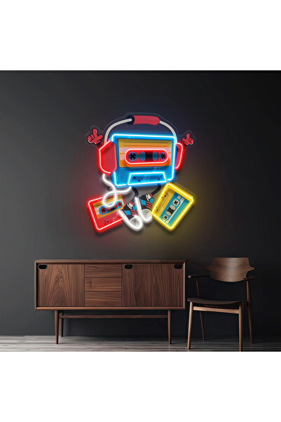 HONEY CONCEPT Kaset Müzik Retro Nostaljik Neon Led