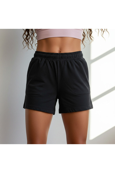 dk defne ky Women's Shorts Black Plain