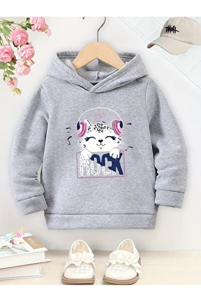 oneagılyazı Zimska Sa kapuljačom majica, dečiji crtani film mačka i pas Štampano