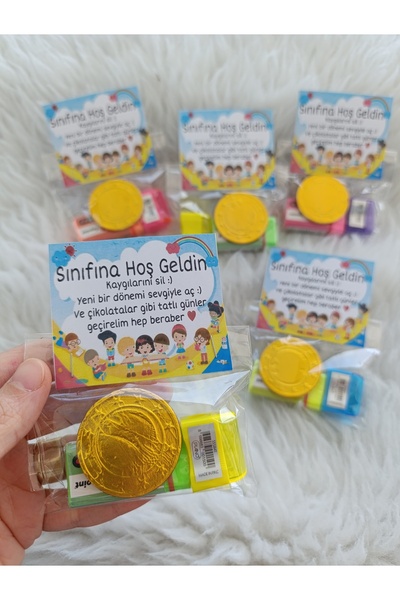 Merve ÖZTÜRK 6lı İlk Okul günü Okuluna Hoşgeldin hediyesi Okul hediyelik pake...