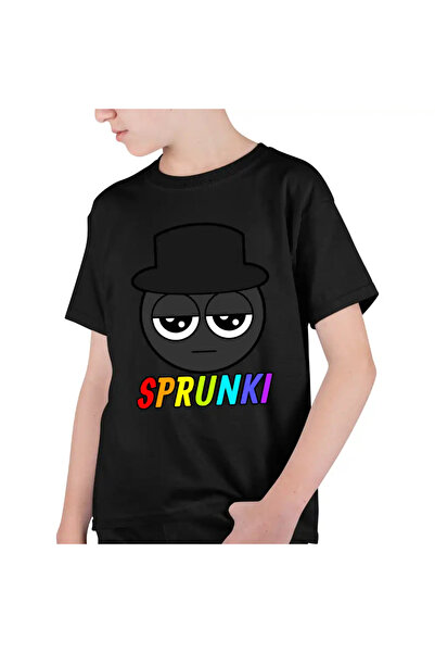OEM Tricou Copii Baieti Sprunki Black Music