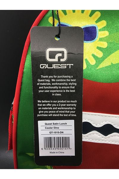 Quest "Dino Adventure Insulated Lunch Bag for Kids