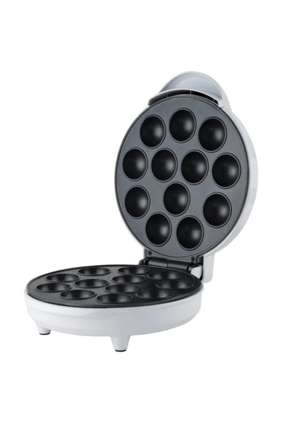 Biki Mini Pancake Maker 12 Holes - 700 Watts, Non-Stick Surface, White