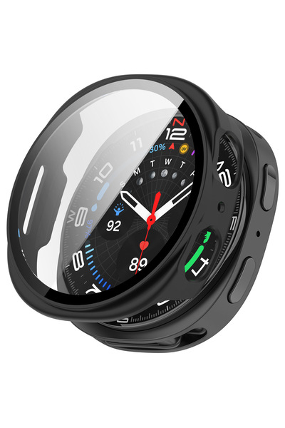 redmud teknoloji Samsung Galaxy Watch 8 44 mm Compatible Hard Pc Case and Screen Protector Case – Full Protection