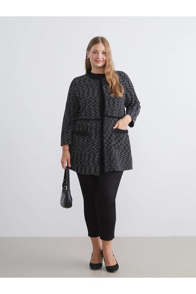 LC Waikiki Lcw Crew Neck Patterned Women's Cardigan (W5)