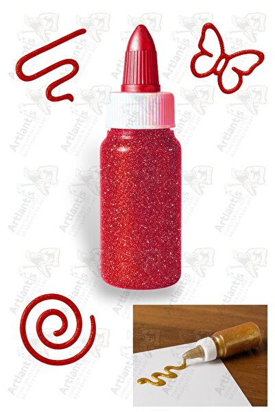 Artlantis Simli Yapıştırıcı 50 gr 1 Adet Bubu Simli Uhu 6 lı Anasınıfı Kreş Süsleme Etkinlik Yıkanabilir Zarar