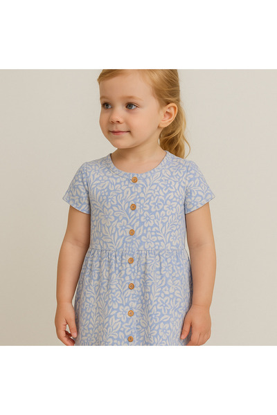 Kyex Girl's Muslin Summer Dress