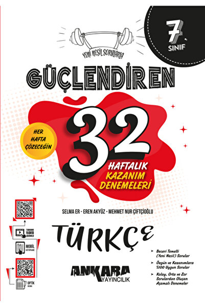 Ankara Yayıncılık 2025-2026 7. Sınıf Yeni Nesil Güçlendiren 32 Haftalık Kazan...