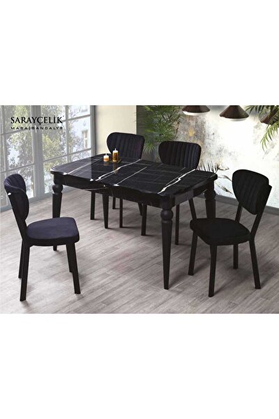 Ege Mobilya Hayglass Mdf Açılır Kapanır Kelebek Salon Masası