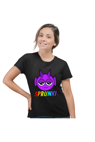 OEM Tricou Femei Sprunki Durple Music