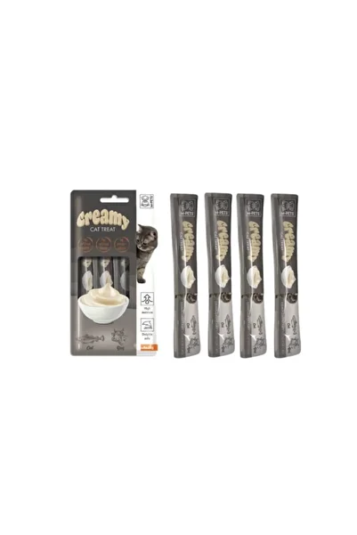 MPET Creamy Reward M-Pet with Beef and Cod Flavor 15*4 Gram (Box - 6 Pouch)